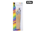 Art+craft paint brushes artist 6pce