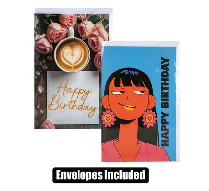 Card & envelope birthday - female (1)