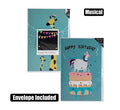 Card & envelope birthday - musical (4)