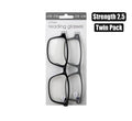 Reading glass twin packs strngth:2.5