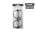 Reading glass twin packs strngth:3