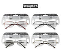 Reading glass metal asstd strength:2.5