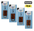 Keychain dad bottle opener w/words 10cm