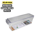Organiser with lid 32,5x10x10,5cm clear