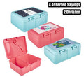 Lunch box 2 division w/spork