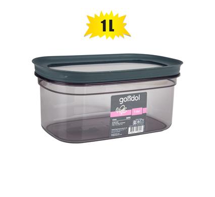 Cannister vinto oval 1l smoke color