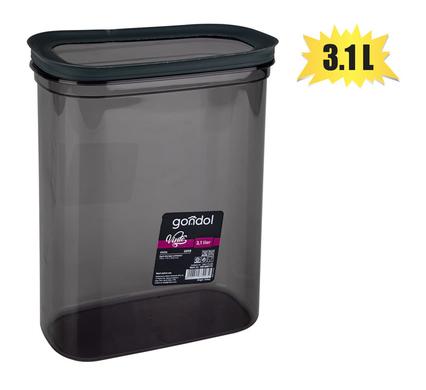 Cannister vinto oval 3.10l smoke color