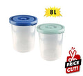 Container clear base 8l
