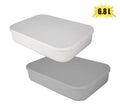 Storage box shell design with 6,8l