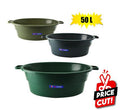 Bath tub pl 50l oval w/handles