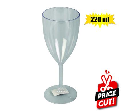 Wine glass styrene 220ml