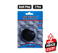 Bath-plug 2pce black zenith