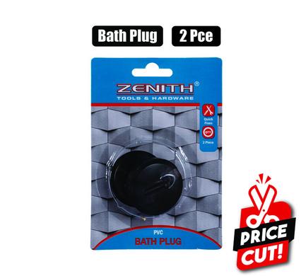 Bath-plug 2pce black zenith