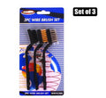 Wire-brush set mini 3pce small blister