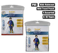 Raincoat kids pvc size 8-10 multi color