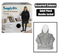 Blanket plush adult hoodie