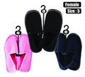 Slipper w/binding & tpr-sole size 5