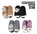 Slipper bootie with fur lining size 7