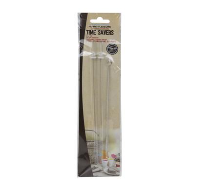 Straw tritan 2pc w/brush 22cm