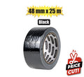Tape ducting black 48mmx25m zenith