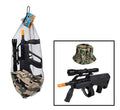 Gun rifle friction & military hat set