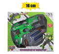 Gun transform w/foam darts 16cm asstd