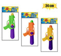 Gun water mini pistol 24cm, asstd