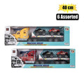 Vehicle playset truck & trailor w/2cars