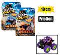 Vehicle jeep monster stunt friction 10cm