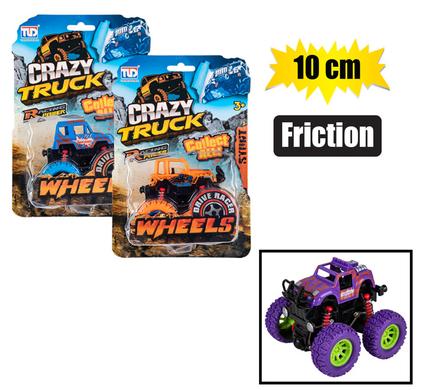 Vehicle jeep monster stunt friction 10cm