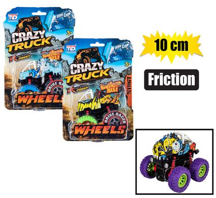 Vehicle jeep monster dino friction 10cm