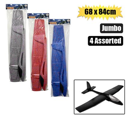 Boys playset glider jumbo plane 65cm