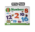 Puzzle jigsaw numbers 40pc