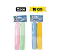 Tooth brush holder 2pce 18cm