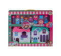 Play-set doll house w/accessories