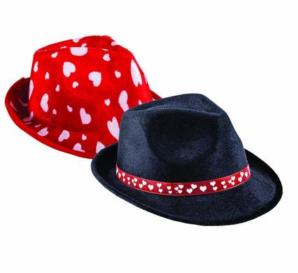 Dress up hat hearts