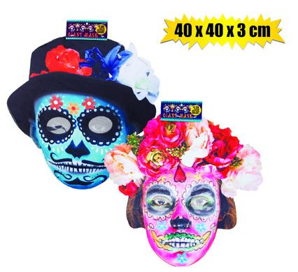Dress up day dead giant mask 40x40x3cm