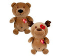 Plush love bear / dog brown 30cm