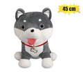 Plush dog husky tongue out 45cm