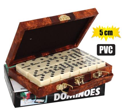 Game dominoes 18.5x11.5x2.5cm pvc
