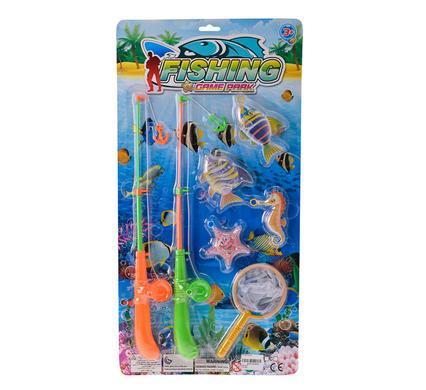 Game fishing with two rods