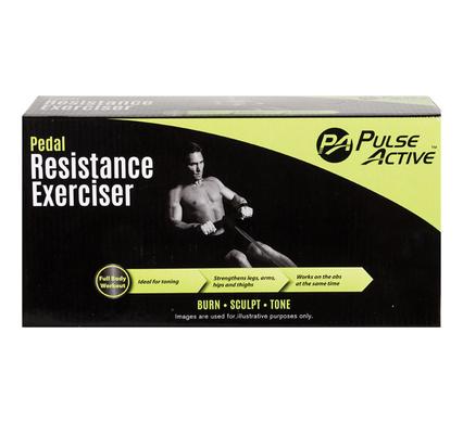 Fitness pedal resistance exerciser