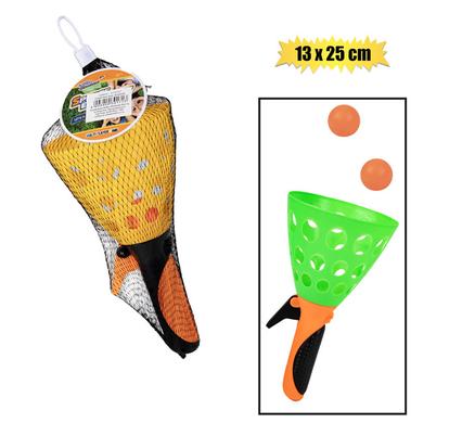 Catchball pl w/2 balls 13x25cm