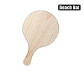 Single wooden beach bat