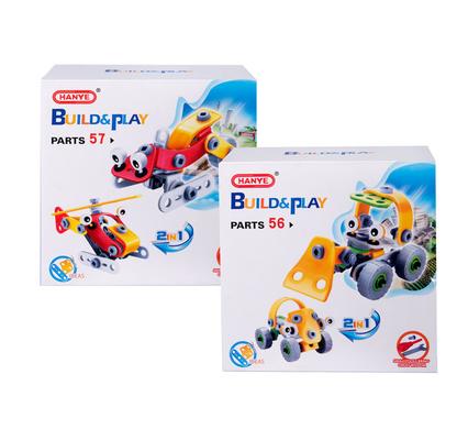 Building construction plastic vehicles