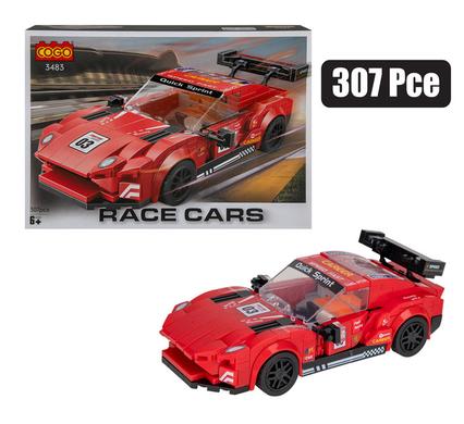 Building blocks cogo racing car 307pcs