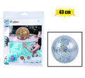 Inflatable ball glitter 43cm astd