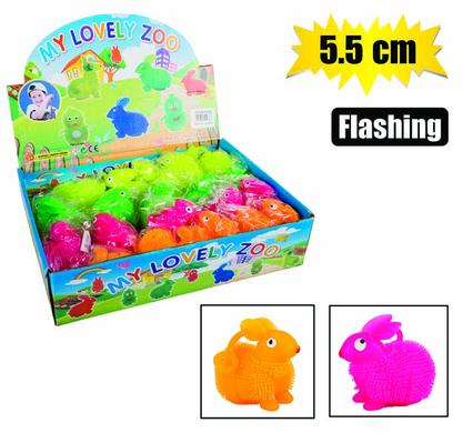 Animals prickly bunny flashing5.5cm