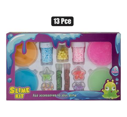 Novelty slime diy w/accessories 13pc