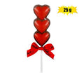 Sweet choc st valentine 3 heart lolly(t)